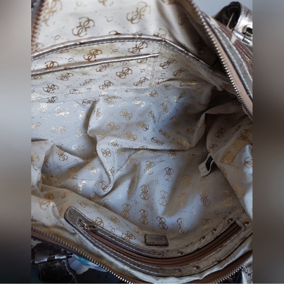 VINTAGE Y2K GUESS GIRAFFE PRINT SHOULDER BAG - Picture 5 of 8